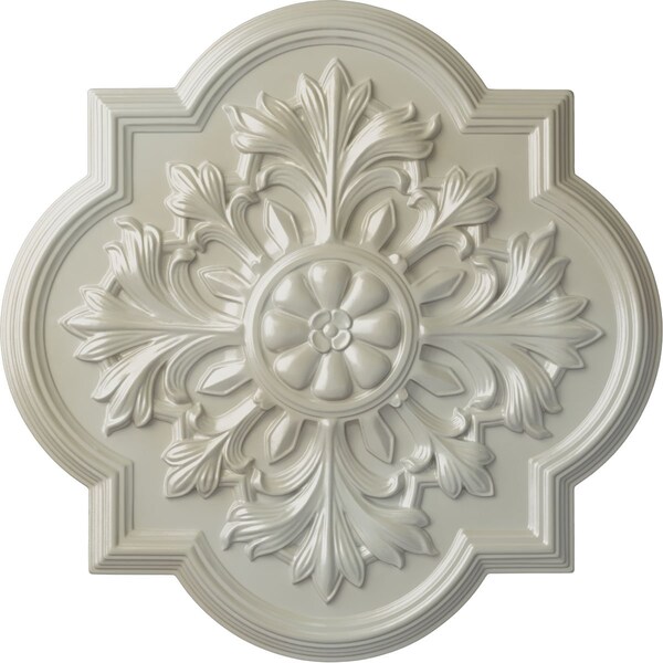 Ekena Millwork Bonetti Ceiling Medallion (Fits Canopies up to 5 1/8"), Hand-Painted Flash Blue, 20"OD x 1 3/4"P CM20BOFBS - main